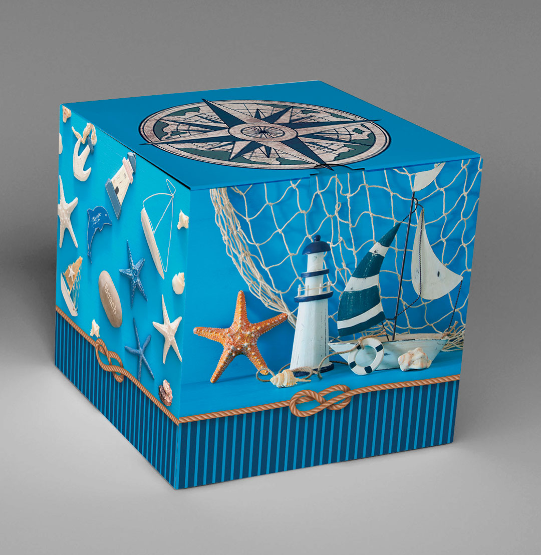 Подарочная коробка для кружки «Морская»