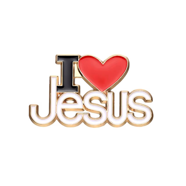 Брошь - I love Jesus