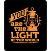 Коврик для мыши -  You are the light of the world (чёрный)