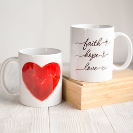 Кружка «Faith hope love» (Вера, надежда, любовь)