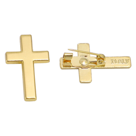 Значок на булавке Крест под золото