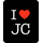 Коврик для мыши 22х18см - I love JC
