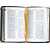Библия (12х17см, чёрная кожаная обложка, золотой обрез, индексы, две закладки)