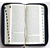 Библия в современном переводе (8,3х18,5см, тёмно-синий кожаный переплёт, индексы, серебряный обрез, закладка)