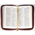 Библия (14,5х22см,бордовая кожа, молния, золотой обрез, закладка, крупный шрифт)