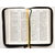 Библия (14,3х22см, натуральная кожа, чёрный, надпись "Библия", молния, золотой обрез, 2 закладки, слова Иисуса выделены жирным, средний шрифт)