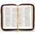 Библия (14,3х22см, натуральная кожа, светло-коричневый, надпись "Библия", молния, золотой обрез, 2 закладки, слова Иисуса выделены жирным, средний шрифт)