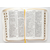 Библия (18х24 см, натуральная кожа, белый пятнистый, дизайн "Золотая рамка с виноградной лозой", молния, золотой обрез, индексы, 2 закладки, слова Иисуса выделены жирным, крупный шрифт)