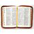 Библия (18х24 см, натуральная кожа, светло-коричневый с прожилками, надпись "Библия" с вензелем, молния, золотой обрез, индексы, 2 закладки, слова Иисуса выделены жирным, крупный шрифт)