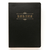 Библия (17,4х24 см, натуральная кожа, черный пятнистый, надпись "Библия" с вензелем, золотой обрез, индексы, 2 закладки, слова Иисуса выделены жирным, крупный шрифт)