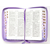 Библия (12,5х19,5, искусств. кожа, цветная печать "Лаванда", молния, цветной обрез, индексы, 2 закладки, слова Иисуса выделены жирным)