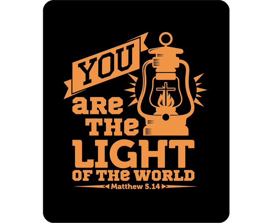 Коврик для мыши -  You are the light of the world (чёрный)