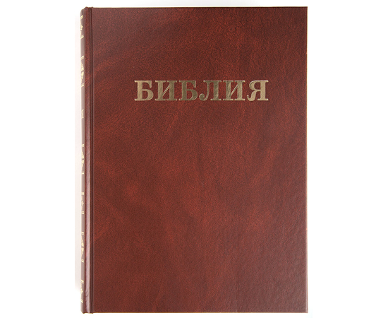Библия семейная большая (20×28 см, коричневый, тв. обл., крупный шрифт)