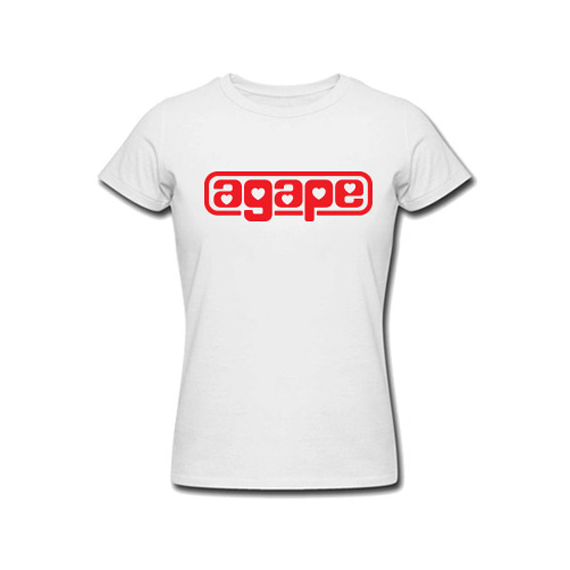 Футболка женская "Agape", белая, размер S