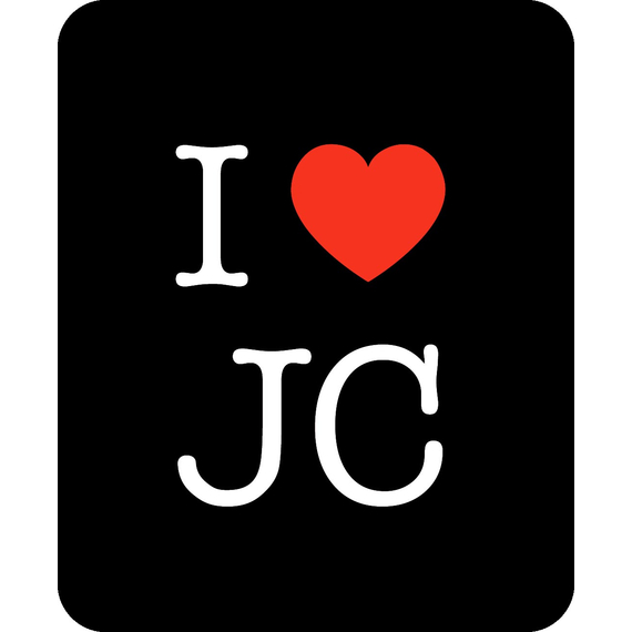 Коврик для мыши 22х18см - I love JC