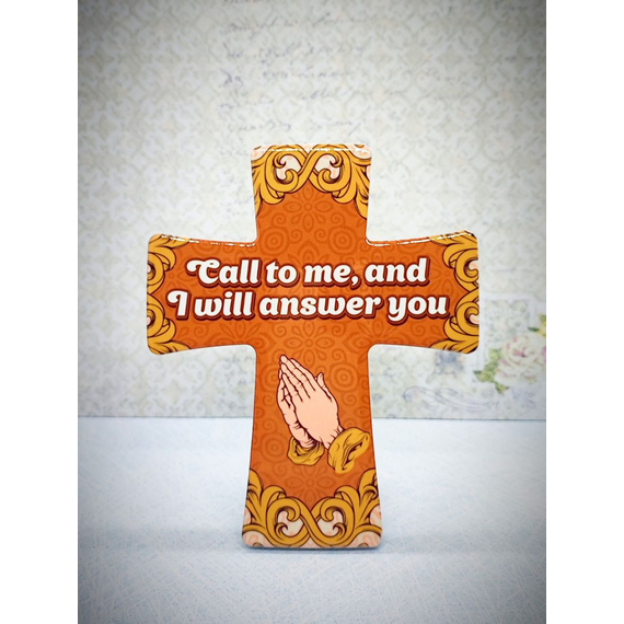 Крест керамический - Call to me, and will answer you